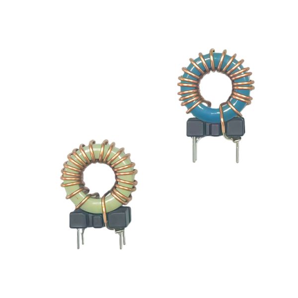 High Magnetic Flux Efficiency Toroidal Inductor with Vertical Base and 5 Turns Enameled Wire