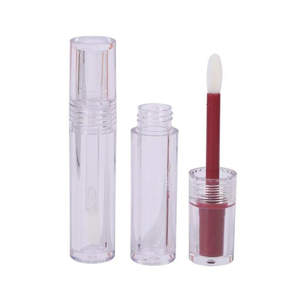 Estructura del material PETG/ABS tubo de brillo labial con revestimiento de color y capacidad de 4,5 ml