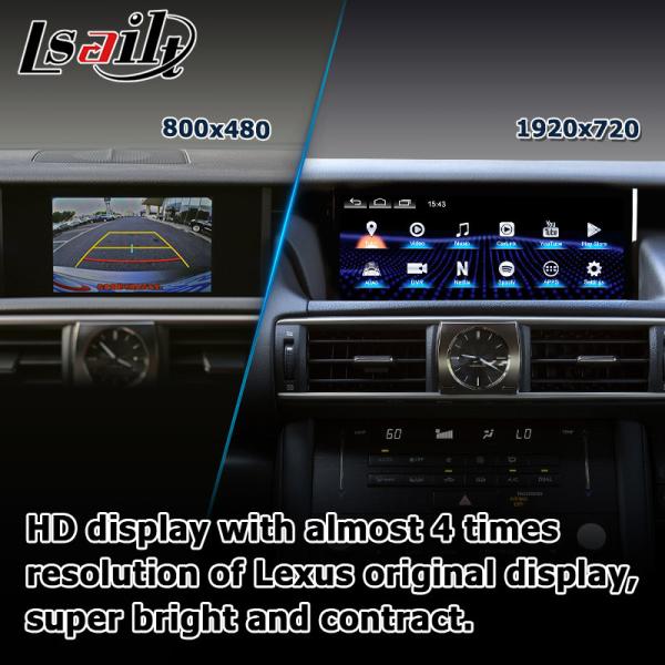 10.25 inches Android 8+128 Carplay android auto Screen upgrade HDMI For Lexus IS200t IS350 IS300