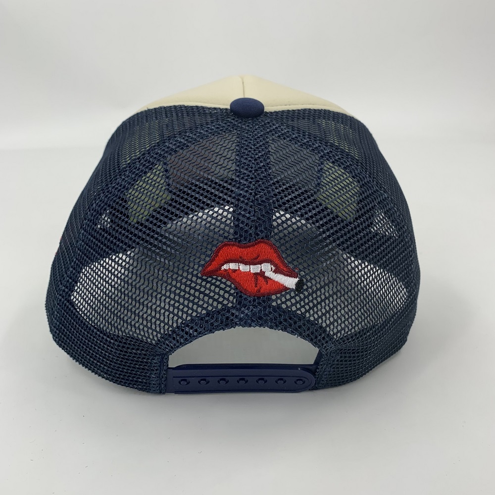 Base Ball Foam Blank Trucker Hats 5 Panel Embroidery Polyester Rope Puff Printing