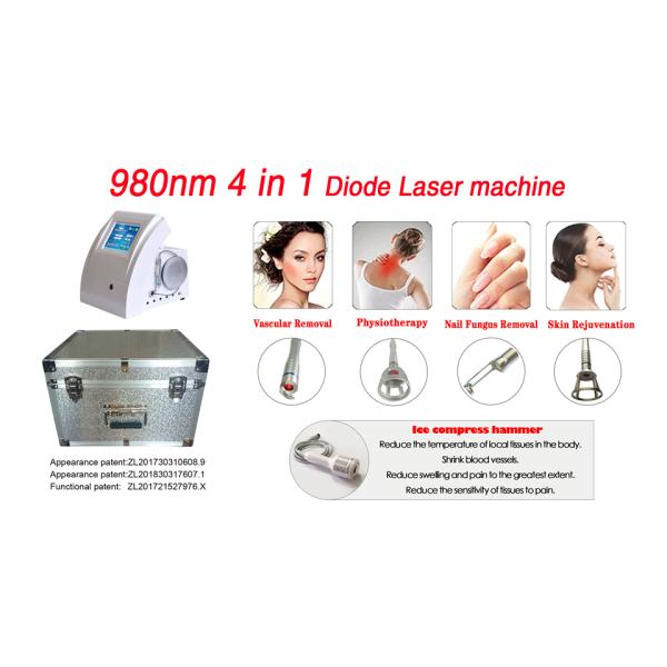 15W 30W Laser Vascular Removal machine for Toenail Treatment / Hot Laser Skin Rejuvenation
