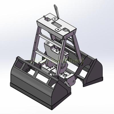 Parte superior de controle remoto Crane Grab Bucket de CBM do ABS 12