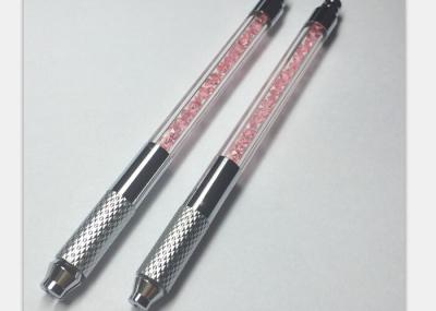 Crystal Pink Manual Permanent Eyebrow Pens Tattoo With Lock-Pin Device