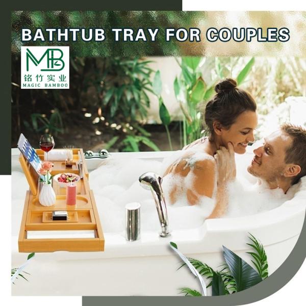 Envase de baño de bambú para baño doméstico