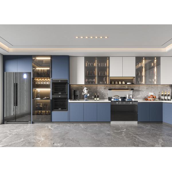 Shaker Door Type Foshan Factory Kitchen Manufacturer Matt White Kitchen Cabinet