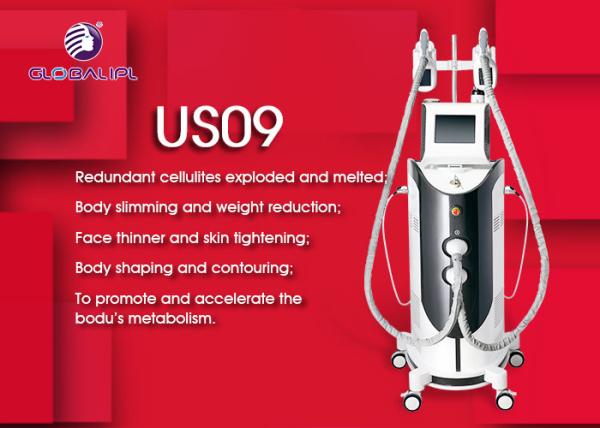 CE Standard Cryotherapy Body Slimming Equipment With Big Fat Freeze Handle