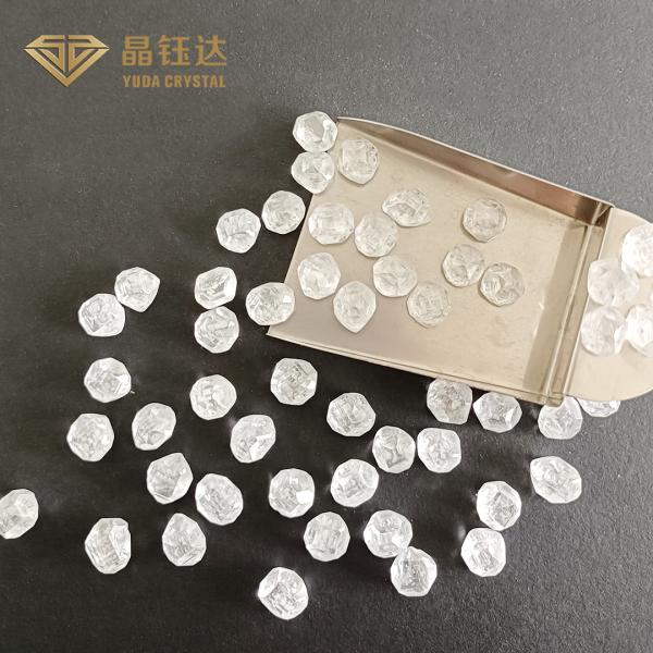 Высокой размер белого неграненого алмаза ясности выросли лабораторией, который HPHT большой