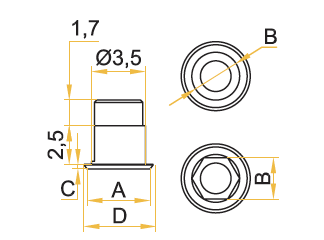 Устой RP 4.1mm WP 5.1mm Nobel Biocare Branemark Tibase