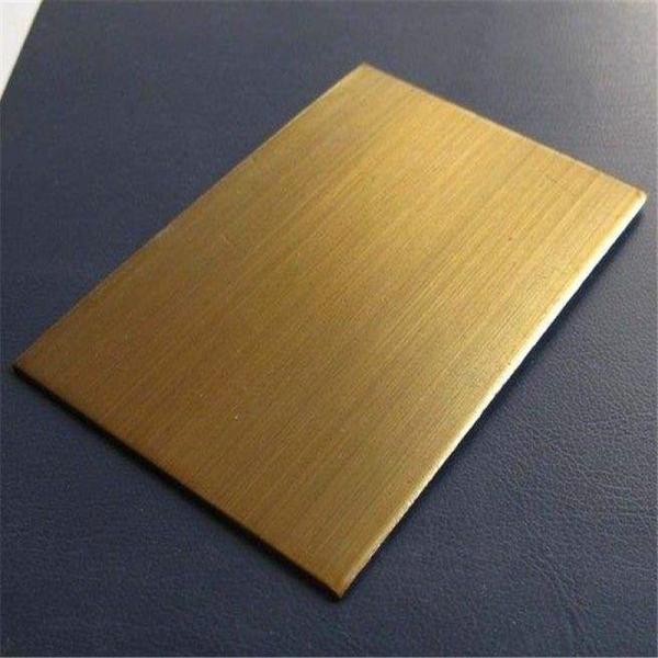 201 coloriu o comprimento de bronze do revestimento 2438mm da antiguidade de aço inoxidável da folha