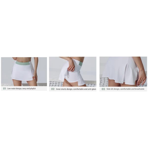 STC Odorless Womens Golf Clothes Solid High Waist Shorts Skirts