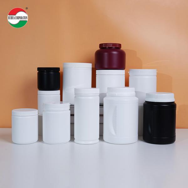 Plastic Jars Cans Container HDPE Plastic Bottles for Health Care Products Candies With Vitamin C Pet Food