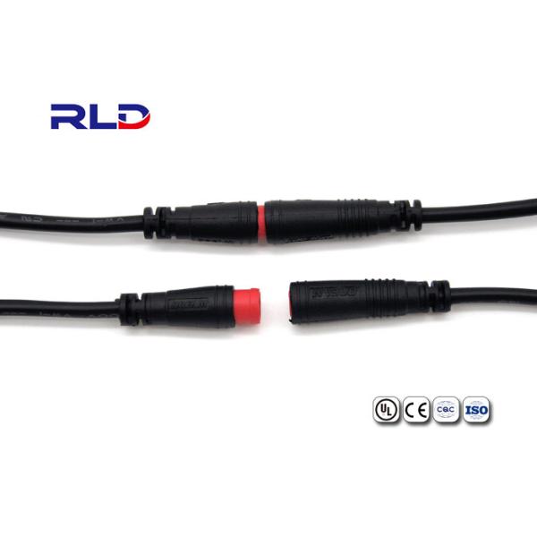 Провод штепсельной вилки соединителя Pin электрического ВЕЛОСИПЕДА 2A M8 IP65 2 водоустойчивый, который нужно связать проволокой