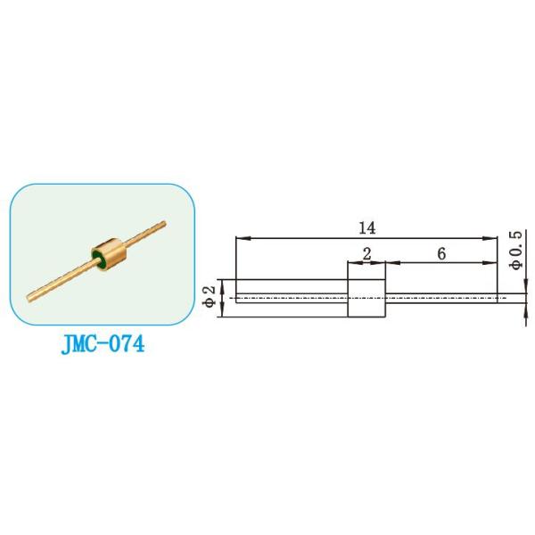Kovar 7052 vidros para metal conectores herméticos do selo cortou em linha reta passagem
