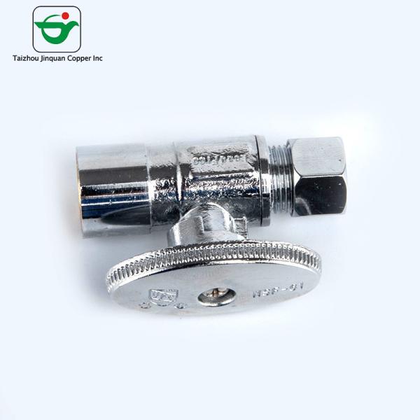 Угловой вентиль дюйма CPVC ручки 3/8X1/2 протектора POM овальный латунный