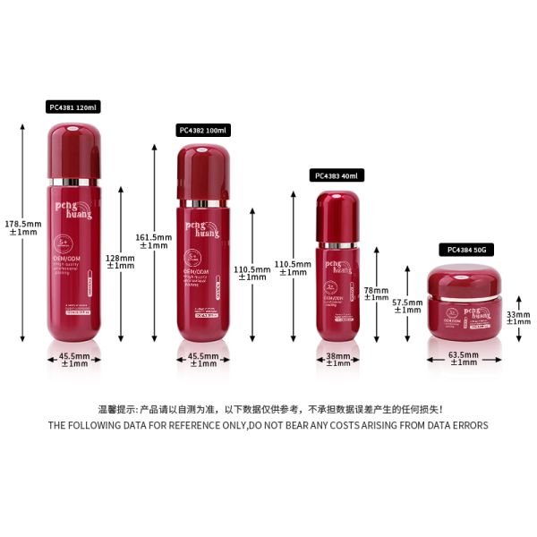 luxury glass Packaging Bottles for Cosmetic Products