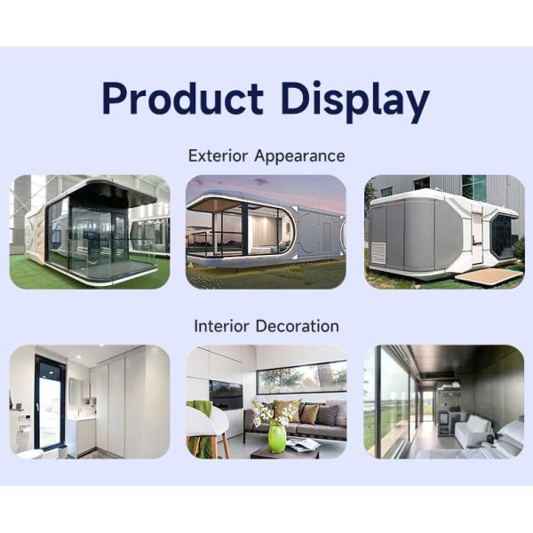 Graphic Design Modern Space Capsule Hotel with and Modern Design Expandable Container