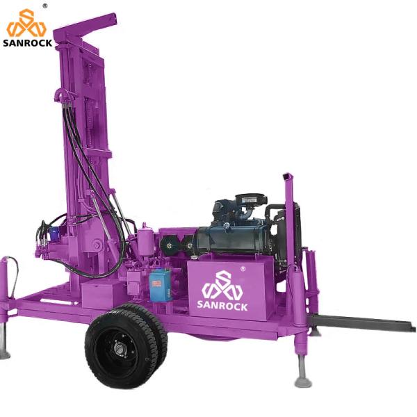 Tractor Mounted Water Well Drilling Rig Power 60KW Portable Water Well Drilling Equipment