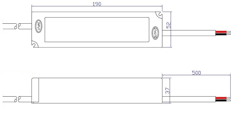 водителя СИД света прокладки 100W 12V электропитание IP67 более крутого водоустойчивое пластиковое