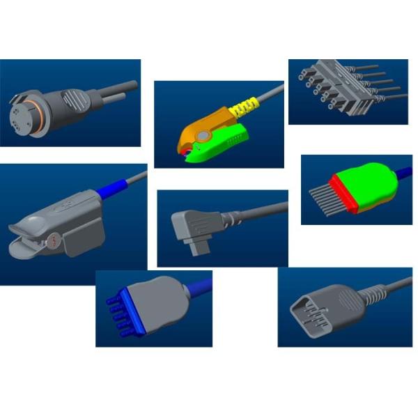 Испытание круга 7p датчика Spo2 Сименс TPU многоразовое сетноое-аналогов многоразовое повторенное