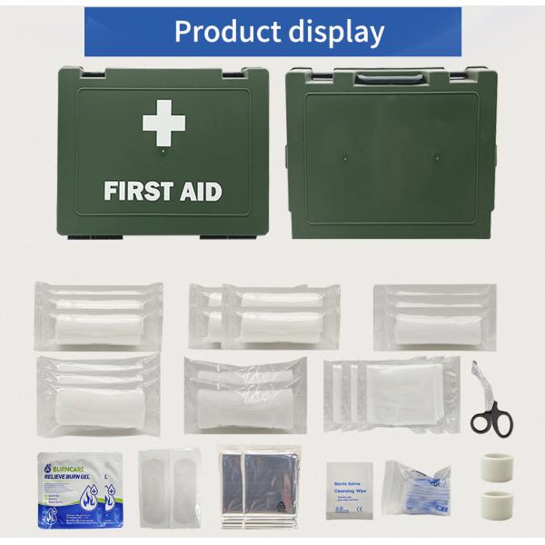 Trousse de premiers secours personnalisée, médicale de sauvetage, étanche, de survie, de préparation, en plastique, pour les voyages en plein air, le lieu de travail