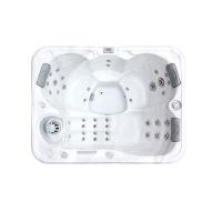 Hidroterapia acrílica Whirlpool Massage Spa Banheira de hidromassagem para 4 pessoas para relaxamento ao ar livre