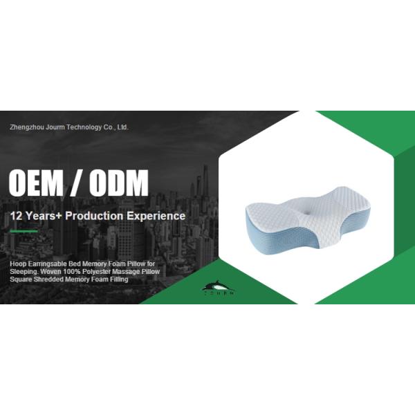 Woven 100% Polyester Massage Pillow Square Shredded Memory Foam Filling for Sleeping