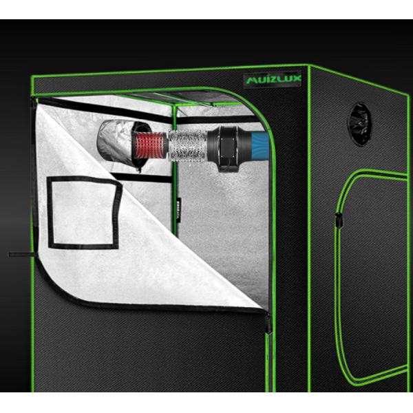 80х80х160 см, 600D Mylar Grow Tent Complete Kit, 320W складная панель, большой покрытие, гладкие резьбы, с инструментами