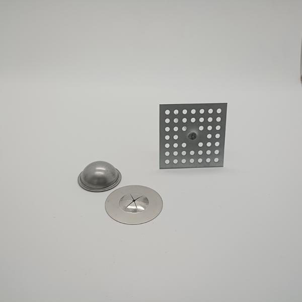Zinc Plated Pin Stamped Perforated Base Insulation Hangers With Soft Nails Base