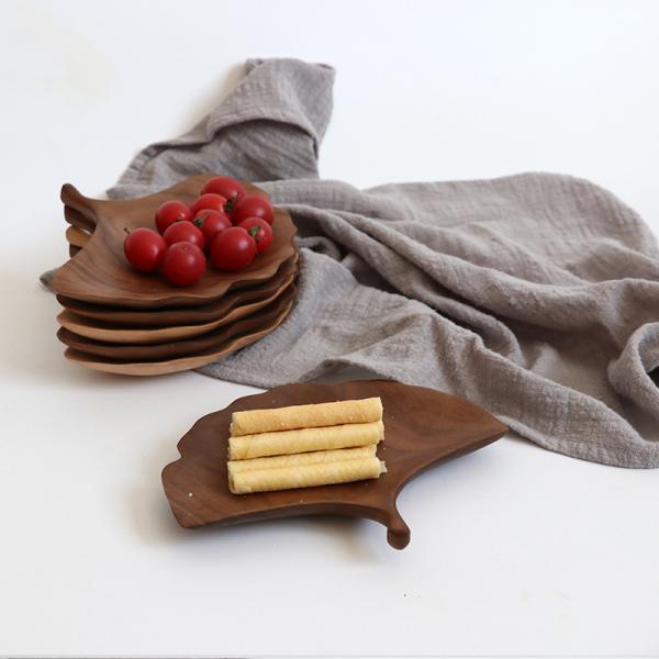 Musowood Oak Small Wooden Serving Tray For Snack Display