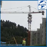 10 toneladas TC5023 Cabeça de martelo Guindaste de torre 3m Mast Lifting Building Materials