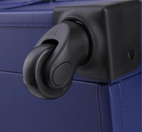 Professional Waterproof Makeup Trolley Cosmetic Case With Lighted Mirror KL-MCL001-BLUE