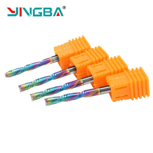 Wholesale Double groove Left-hand rainbow Milling Cutter Remove Debris Downwards