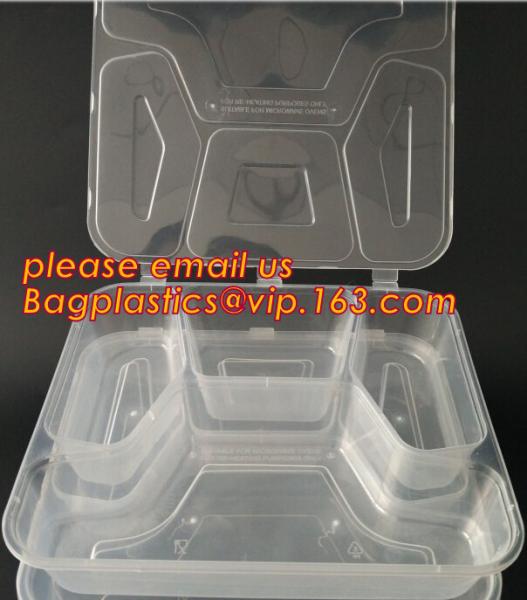 Restaurant Take Away Bento Boxes, Division Food Prep Disposable, Portion Compartment, Lunch box Containers
