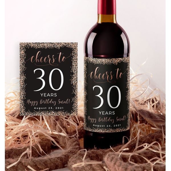 SGS Personalised Removable Fruit Wine Bottle Sticker Labels Printing