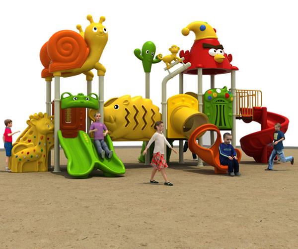 Modern Plastic Commercial Playground Equipment , Outdoor Play Park Equipment