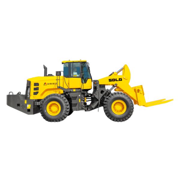 SDLG Lingong 22t 26t Pay Load Diesel Fork Lift Loader LFT22h LFT26f Marble Forks For Stone Quarry