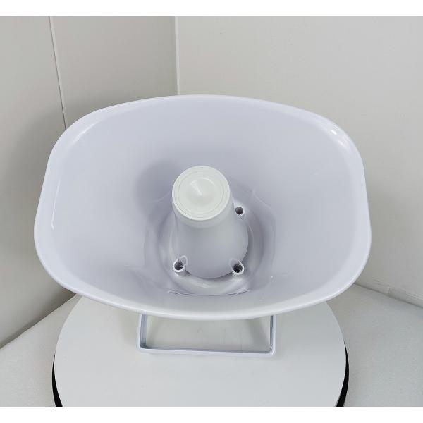15W Outdoor Horn Speakers IP65 PA Sound 70V White Color Loudspeaker