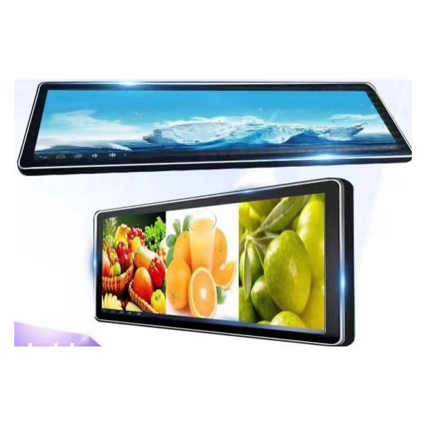 shelf edge display 24.0 inch ultra wide display wall mounted stretch bar LCD display