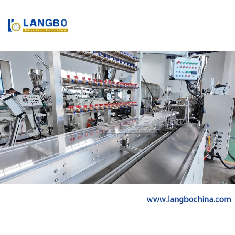 PVC Profile Extrusion Machine Customized Cross Section Profile Production