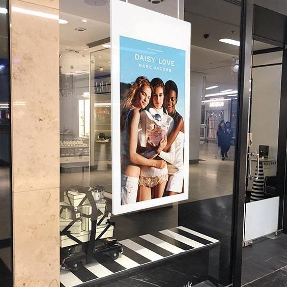 Double Sided Hanging LCD Poster Display Advertising Digital Signage Kiosk