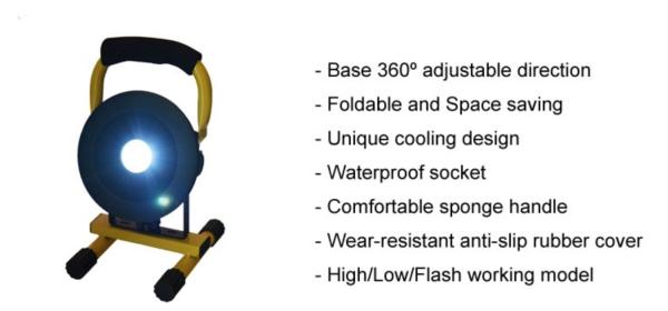 Orange Portable Camping Lanterns IP65 Foldable Outdoor Camping Lights