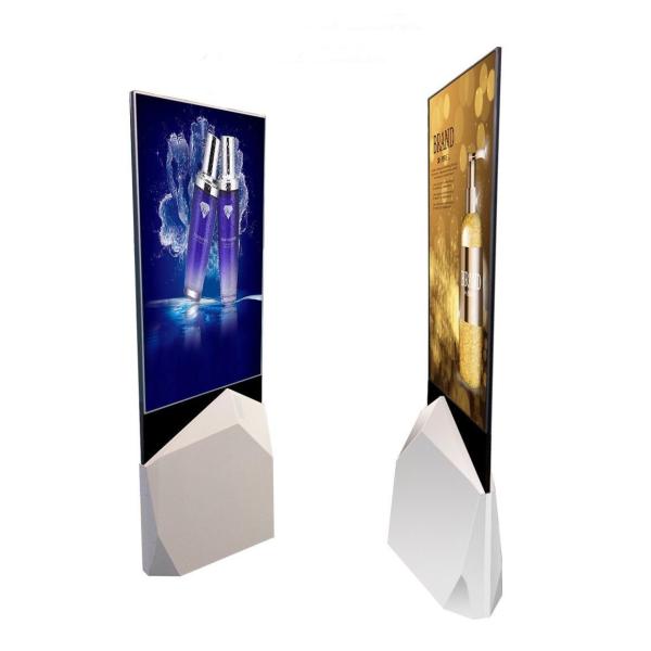 55 kiosque mobile ultra-mince d'intérieur d'écran d'affichage à cristaux liquides de côté de double d'Android de moniteur d'affiche de Signage de QLED Floorstand Digital