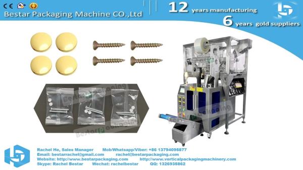Bolts counting packaging machine with automatic replenishment elevator