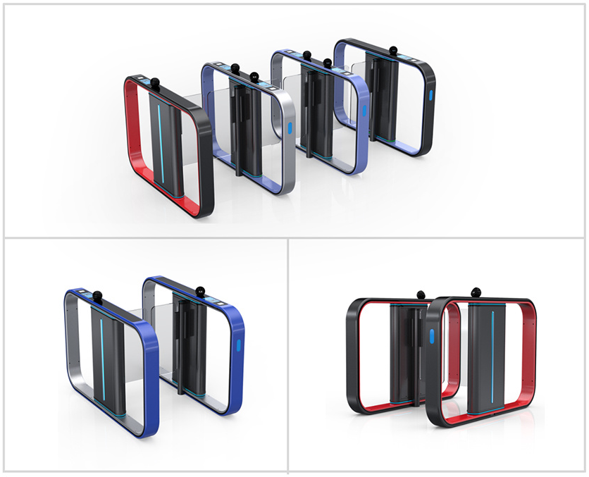 100W Aluminum Alloy Turnstile Entrance Gates Entrance Access Control Systems