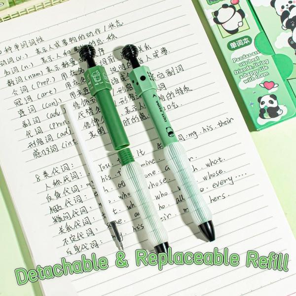 Creative Panda Rotating Gel Pen 0.5mm ST Tips Soft Grip Neutral Pen