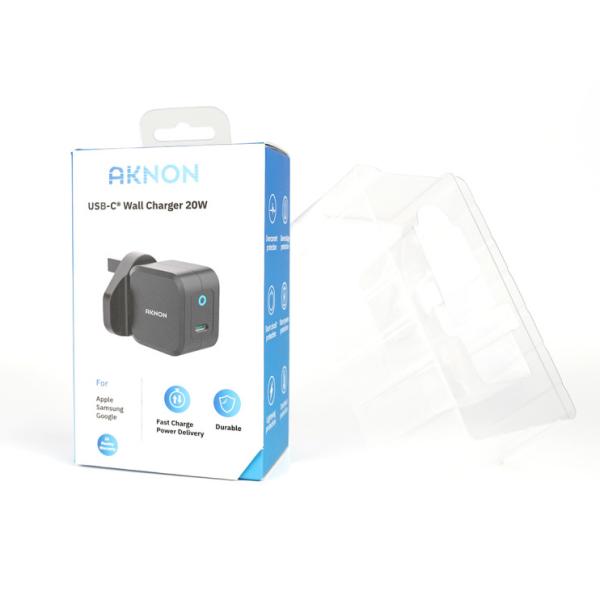 Cajas de productos personalizadas cargadores y adaptadores caja paquete para iPhone caja de cargador rápido embalaje personalizado