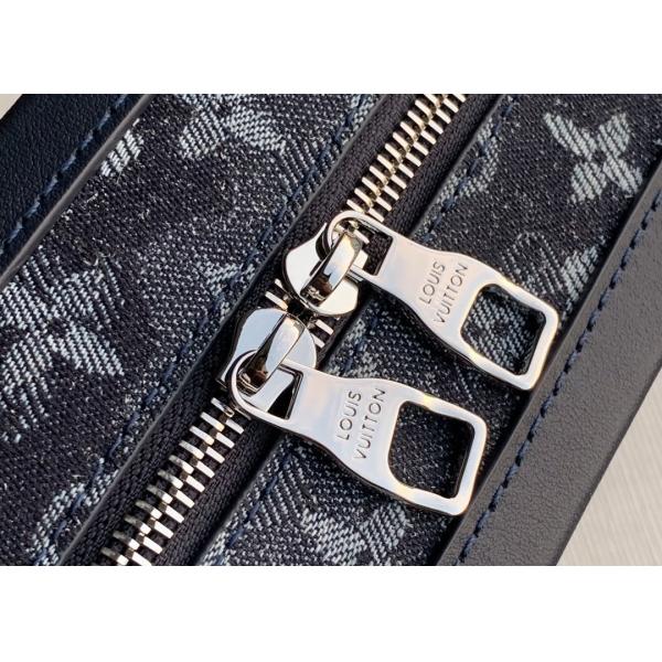 Unisex Soft Trunk Virgil Abloh Shoulder Bag With Zipper Open