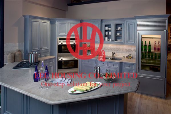 Modern Elegant Solid Wood Kitchen Cabinet with Excellent Design and Quality