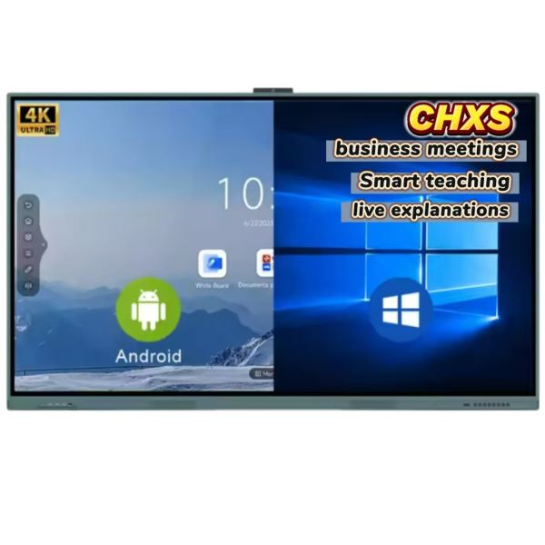 CH Factory Price Oem 65 75 86  Inch Multi-point Touch 4k Screen Smart Whitebboard Flat Panel Digital Display Interactive Board