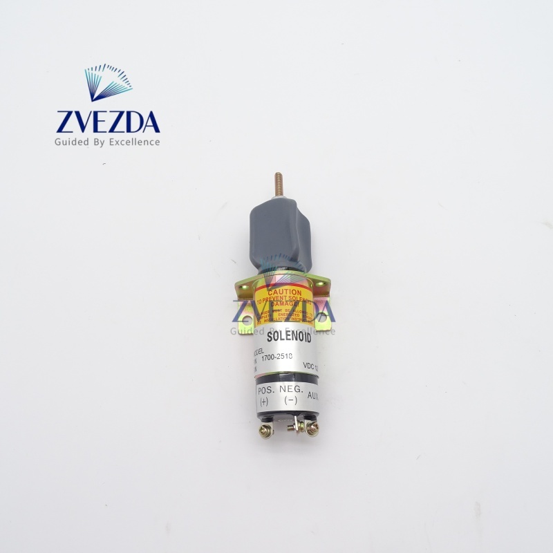 Kubota Excavator Solenoid Valve 17002518 SA-3938-12 For Diesel Engine Fuel Cutoff